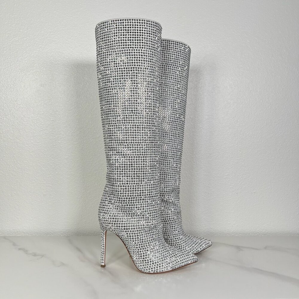 Paris Texas Gray Holly Boots - Size 36
